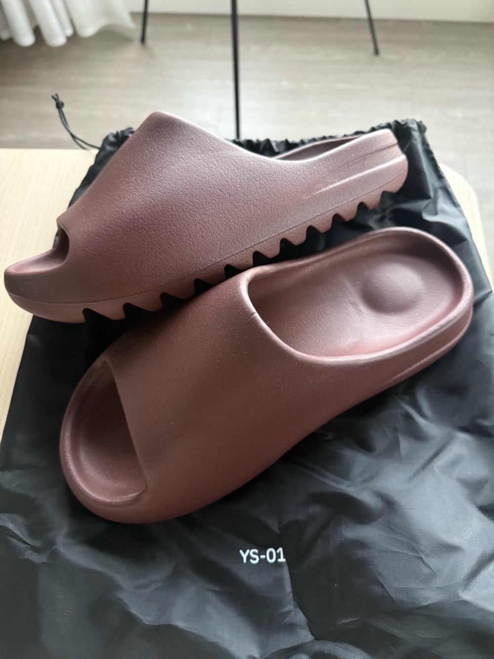 Yeezy Slide Slip-On Sandals in Brown